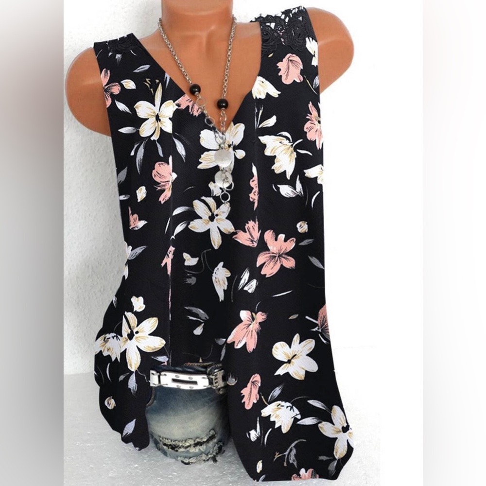 Floral Tank Top Size Size Small
